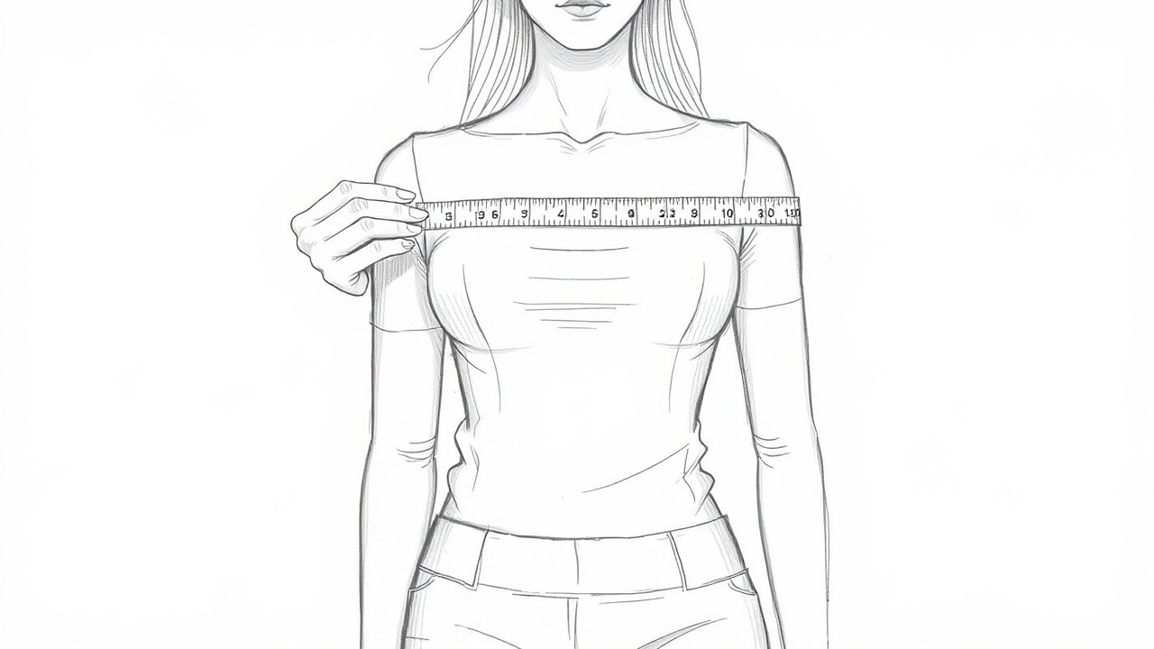 помощник измеряет ширину плеч